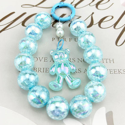 Burst Beads Luminous Bear Pendant Mobile Phone Charm c99d3eac 677e 4ee3 a465 f45a45c79972