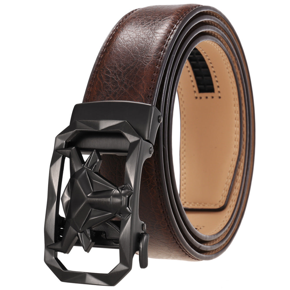 Fashion Men's Leather Belt Alloy Automatic Buckle c9af667a 1054 4701 9ca4 e106cd9006fe