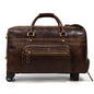 Men's Genuine Leather Trolley Case Retro Leather Travel Bag c9d81a38 3aea 4396 af1e 2891c6f0e4d8