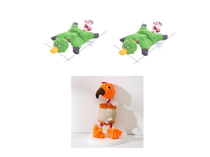 Pet Toy Donkey Shape Corduroy Chew Toy For Dogs Puppy Squeaker Squeaky Plush Bone Molar Dog Toy Pet Training Dog c9f03aa2 fdc