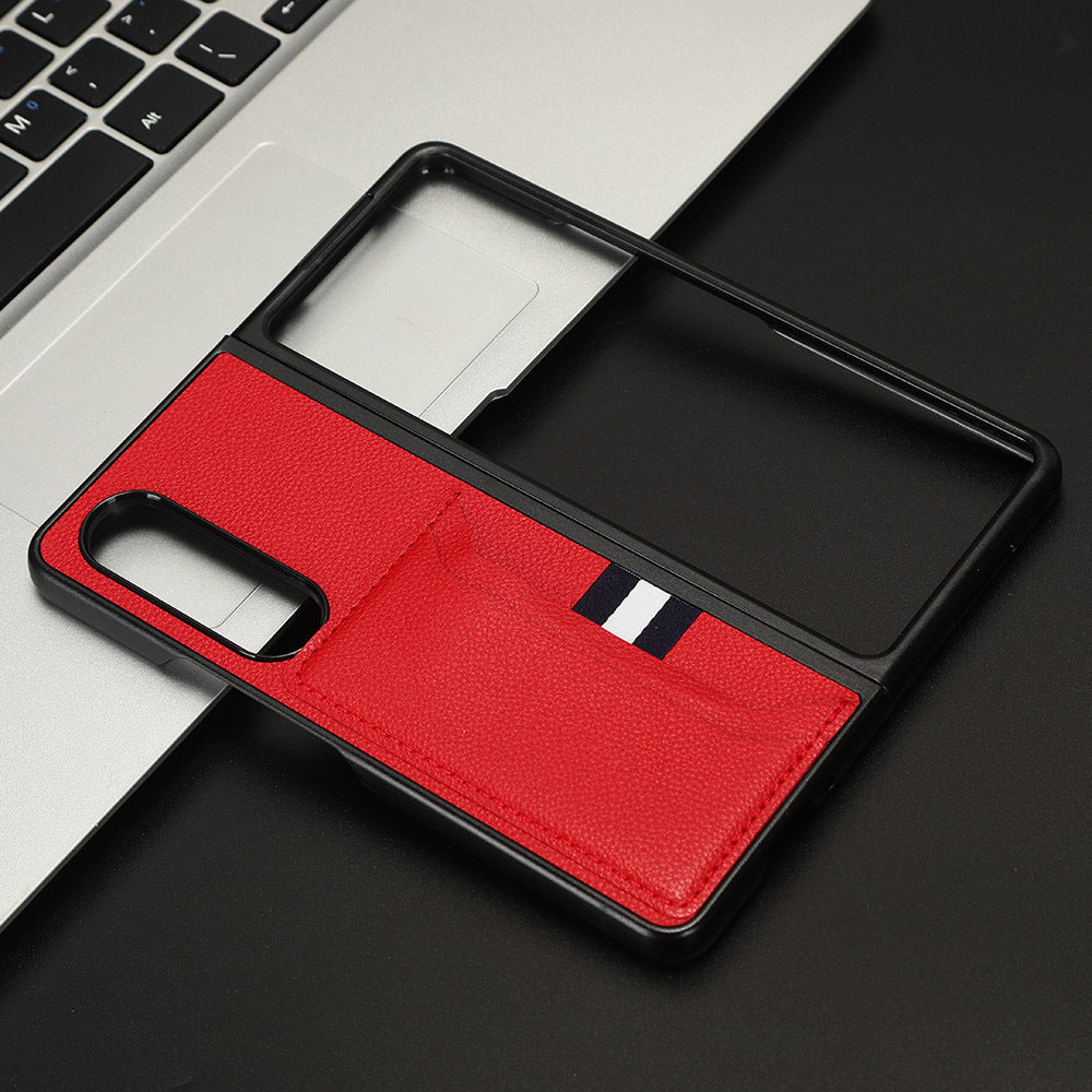 Simple Card-inserting Litchi Pattern Phone Case - 图片 8