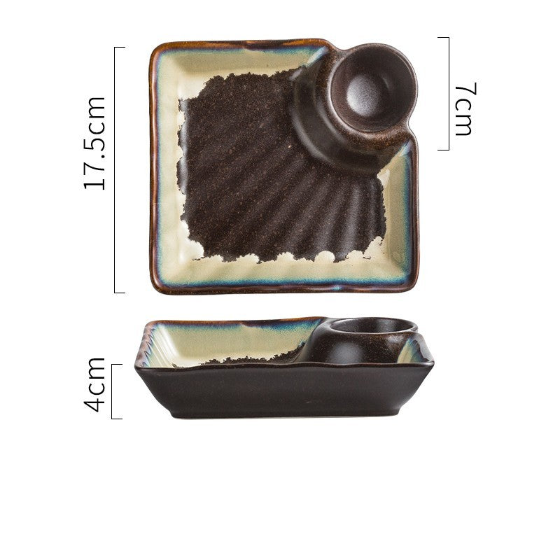 Japanese Creative Ceramic Dumpling Special Plate Comes With Vinegar Plate ca064887 ff1b 4d3b b85e a291f8fafdf8