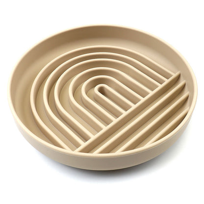 The Slowdown Bowl Silicone Slow Feeder For Dogs Puppies Slow Eating Modern Lick Mat Design Reduces Gulping Dishwasher Fit For