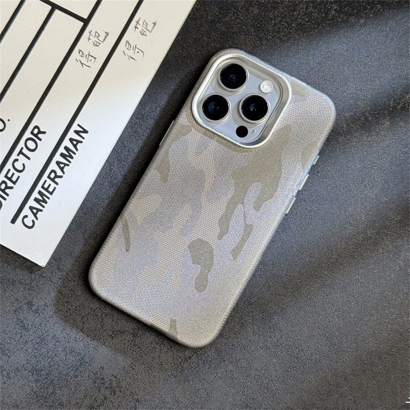 Phone Case Advanced Simple Camouflage Leather Magnetic ca27a1ee a99b 4bcb 93dc c4d119ebf351