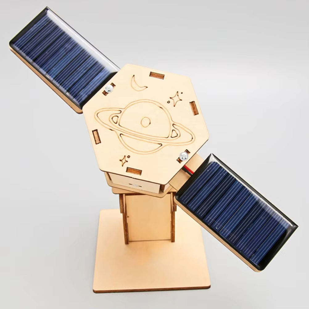 Diy Technology Small Production Stem Experimental Teaching Aids Space Model Artificial Satellite Educational Toys Solar Power
