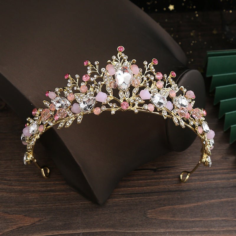 Handmade Glass Beaded Hair Crown Hair Band Headwear Birthday Performance ca5fb60d 3d70 4c9e bb1f 89705cf05cda 7784286b 70f7 4