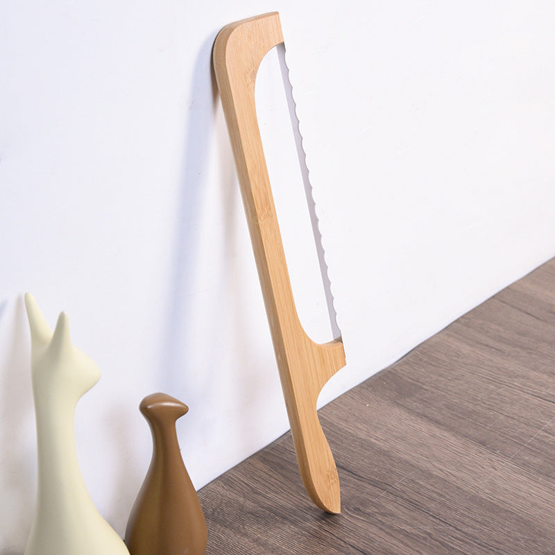 Wooden Bending-resistant Cutting Serrated Bread Knife ca707038 e7d8 4ca8 965c 628f4792602f