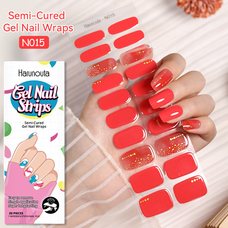 Japanese Style Nail Beauty Gel Stickers Semi-curing French Gel ca886dbf 6735 4276 9518 0bfa28ce8783
