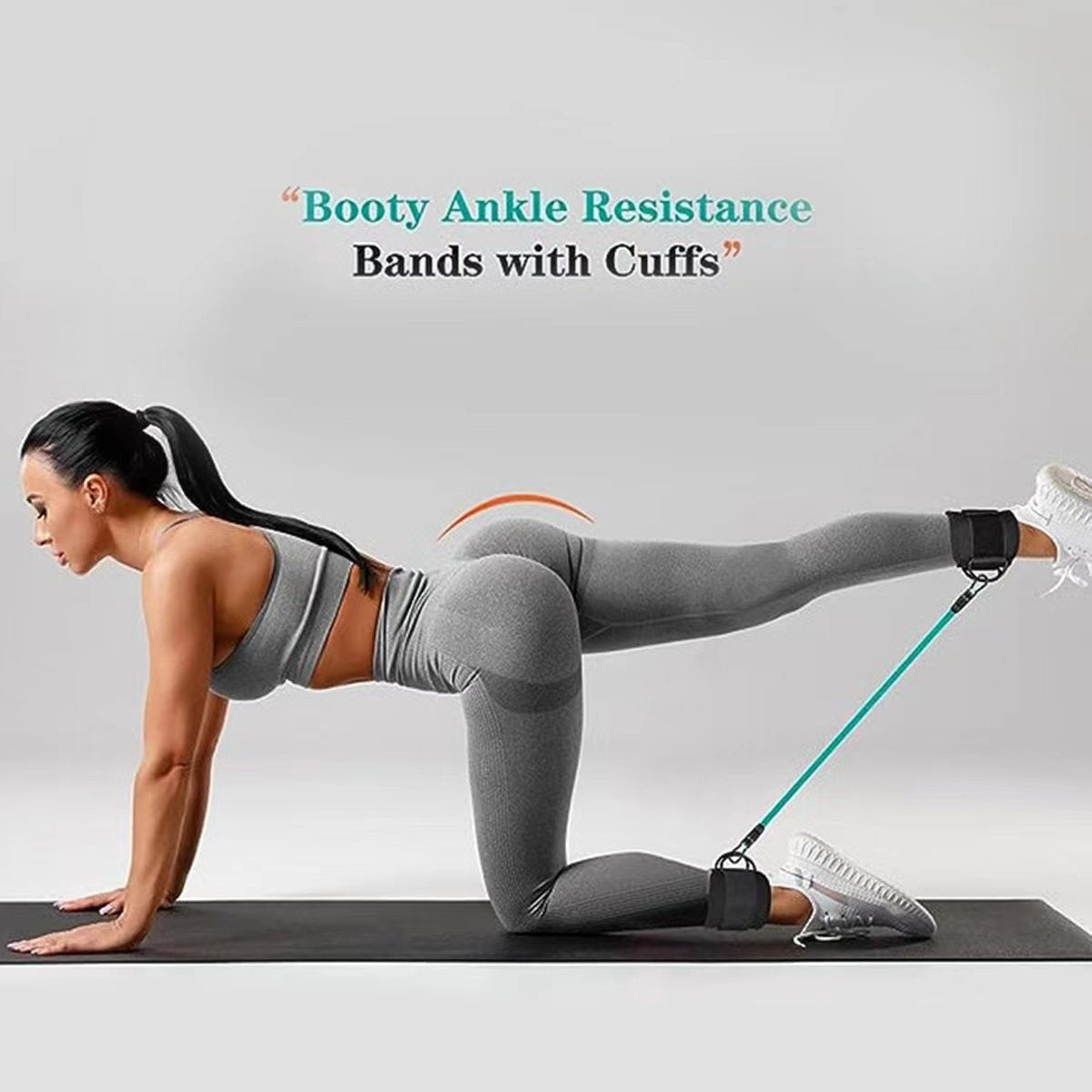 Ankle Strap Resistance Bands Hip Leg Strength Pull Rope Fitness Elastic Training Home Yoga Pilate Crossfit Workout Gym Equipm