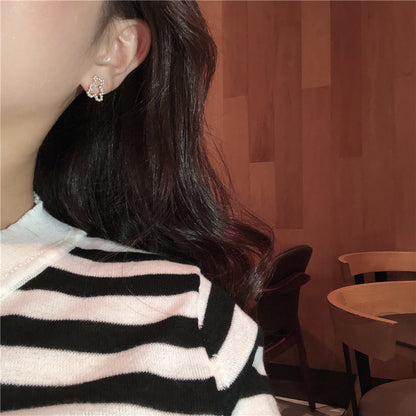Cute Simple Small Bear Pearl Earrings ca8f456c 53cc 4d20 a033 ee4387ee13be