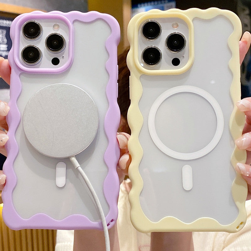 Transparent Magnetic Niche Phone Case - 图片 4