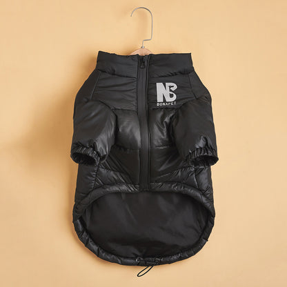 Fashion Dog Cotton Clothes Pet Reflective Autumn And Winter Warm Trendy Brand Jacket cac80b84 10b2 4068 a592 5e4a3f7fd146