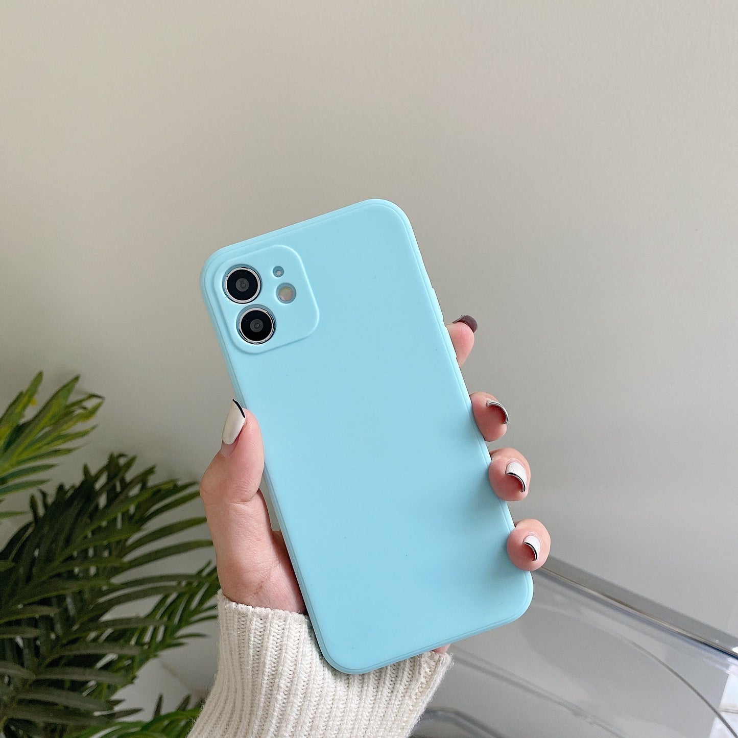 Fashion Simple Solid Color Phone Case Protection Cover cacb9e6c ee10 4260 9c87 554dc5e72487