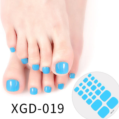 Nail Art Foot Sticker Fashion Solid Color Nail Sticker cad0c9db 7e85 410f b9b9 d4eabf231a3c