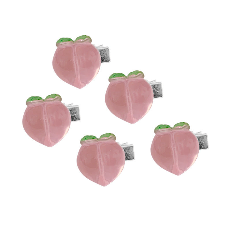 Soft Girl Cute Series Peach Hair Clip Hairpin cad84fb3 908e 484a aab8 a67a2e2c7ed9