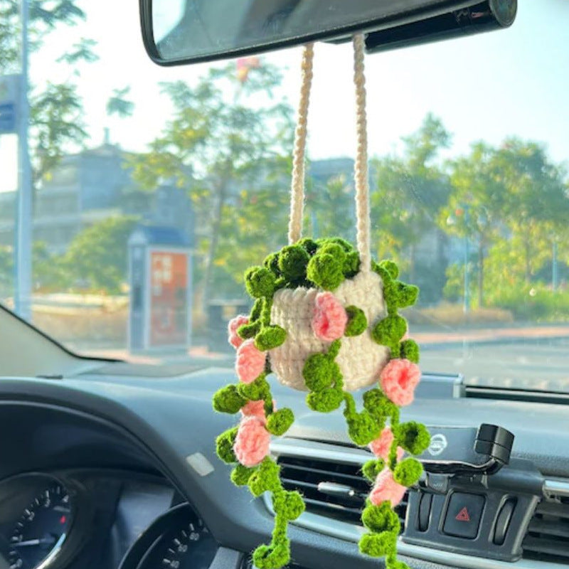 Car Plant Decoration Decoration Knitting Wool cae26f96 ebba 4076 9e0b af3204af0ec2