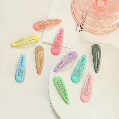 Drop-shaped Clip Paint Epoxy Female BB Clip Headdress Hairpin