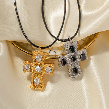 Cross Simple Fashion Personality Necklace For Women caec5261 2847 483b b222 0b7a6d627f83