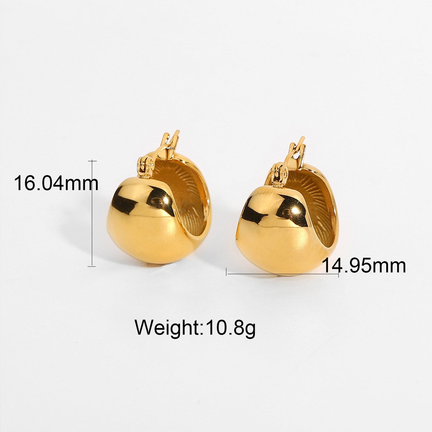 Metal Three-dimensional Spherical Earrings caec7b15 a369 46d3 b6b9 5076d2a3d649