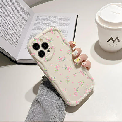 Fashion Brand Cream Pattern Transparent Case 15 Phone CaseFlowers caf29b61 1955 48ce a21b 65a269aa02e6