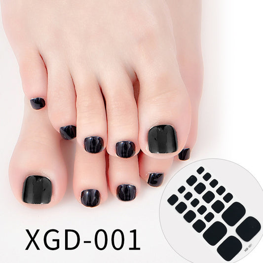 Nail Art Foot Sticker Fashion Solid Color Nail Sticker cb0ac925 a0d0 4290 b65a bd6c9baab1cb