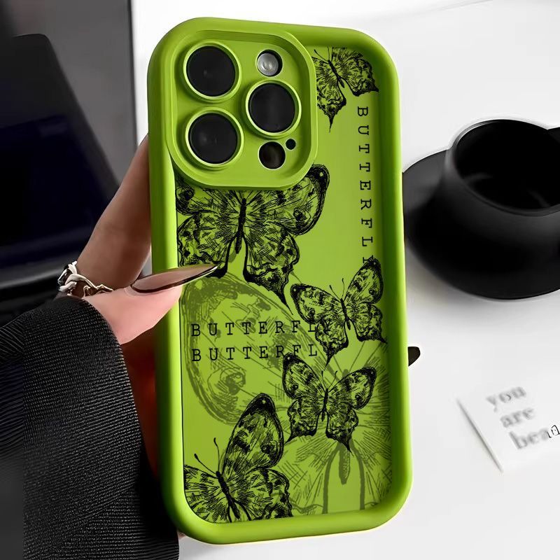 Retro Butterfly Print Drop-resistant Phone Case cb2d7a26 7ce0 4563 bff3 288654d1b526