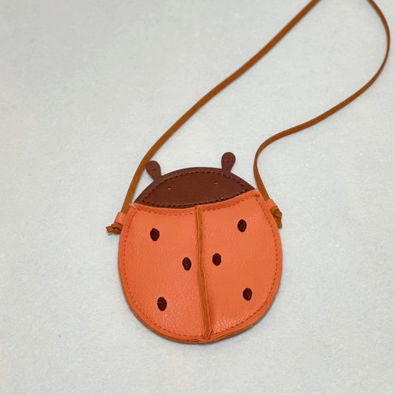 Lychee Pattern Soft Feel Children's Bags Boy Girl All-match Crossbody Bag cb3b0083 dd21 4e01 bb95 9d3ea810402c