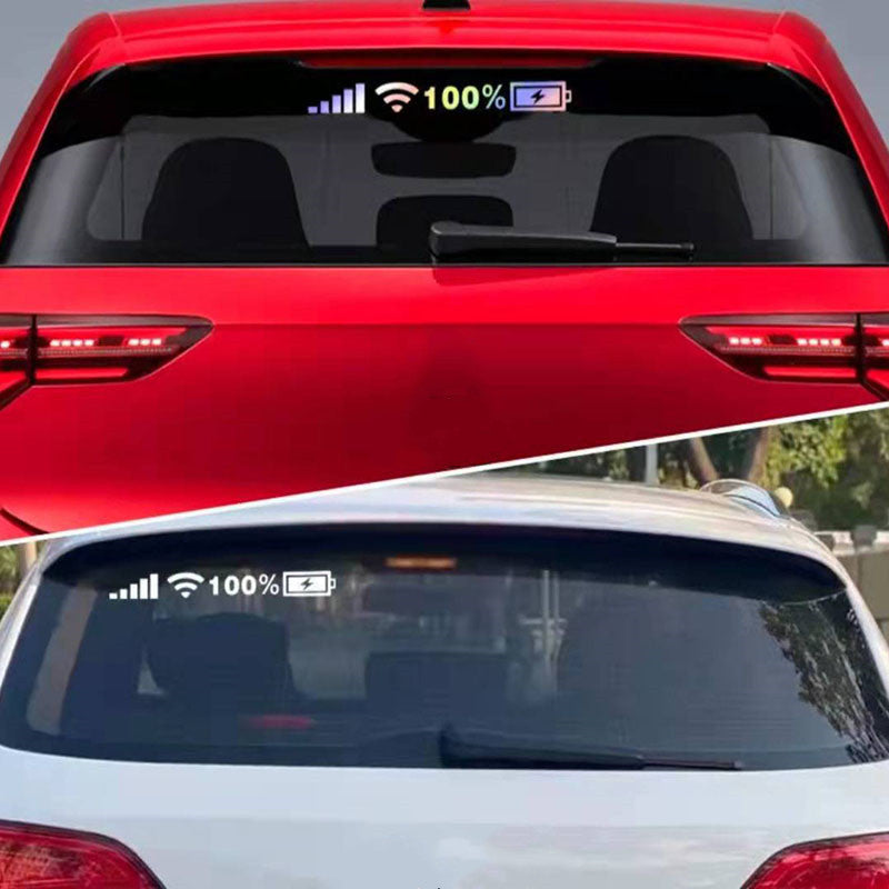 Car Windshield Stickers Signal WiFi Power Vinyl Decal Mobile Phone Car Stickers Auto Exterior Decorative Accessories Decals c