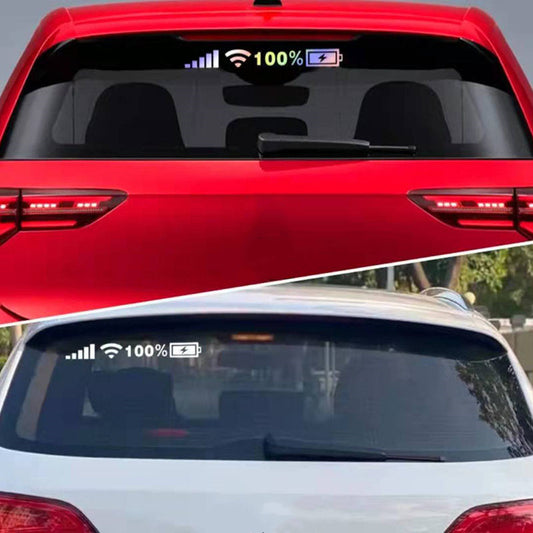 Car Windshield Stickers Signal WiFi Power Vinyl Decal Mobile Phone Car Stickers Auto Exterior Decorative Accessories Decals c
