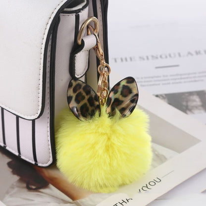 Leopard Print Small Ears Fur Ball Keychain cb4ad16d b3c2 45c8 a1aa 67066d62b125
