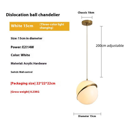 Creative Restaurant Chandelier Bedside Stairs Dislocation Ball Chandelier cb7b9dd7 c81b 4e63 909c 9de3d04a897a trans