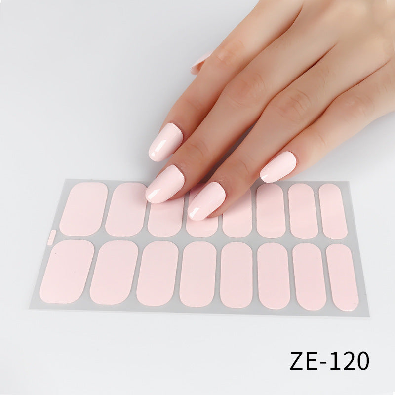 Solid Color Waterproof Nail Stickers cb7f216b f93b 4ad2 a6e3 af17f9effc6d