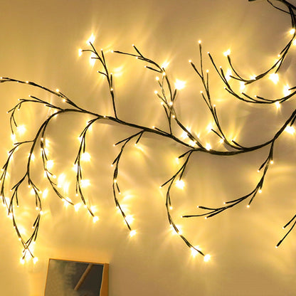 Vines With Lights Christmas Garland Light Flexible DIY Willow Vine Branch LED Light For Room Wall Wedding Party Decor cb81441