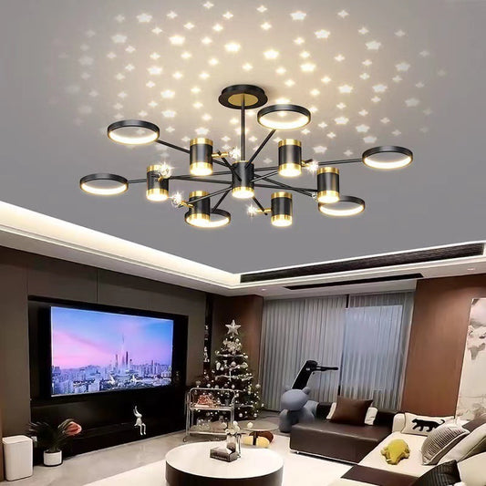 Light Luxury Chandelier Nordic Star Lamp Combination Whole House Package cb90ef14 8707 4c84 bea4 81c46a623595