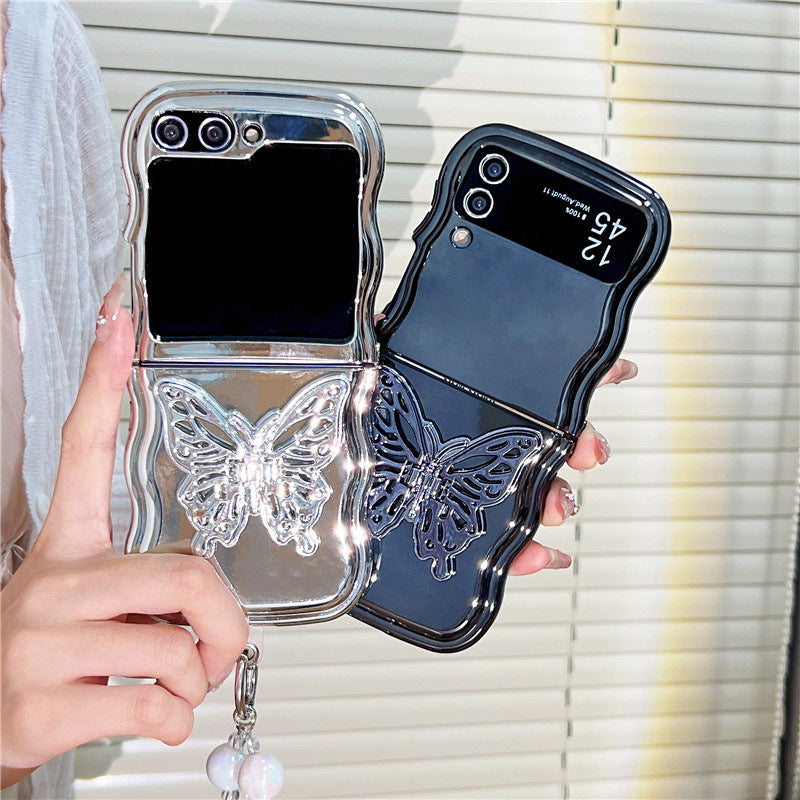 Electroplating Wave Edge Folding Soft Shell Three-dimensional Butterfly Bracket - 图片 2