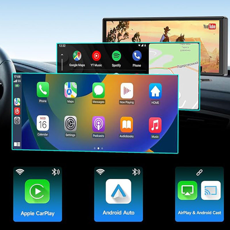 1026-inch Full Touch Screen All-in-one Car Navigation Device Front And Rear Dual Recording HD Recording P Split Screen Display - HD Wireless Product #2