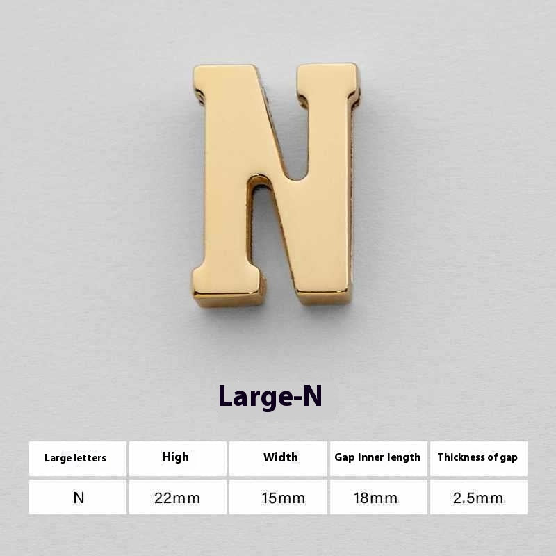 U Perforated 26 English Letters Hardware Accessories cba58c02 d381 4ad7 8e20 9c924b23cd47 trans