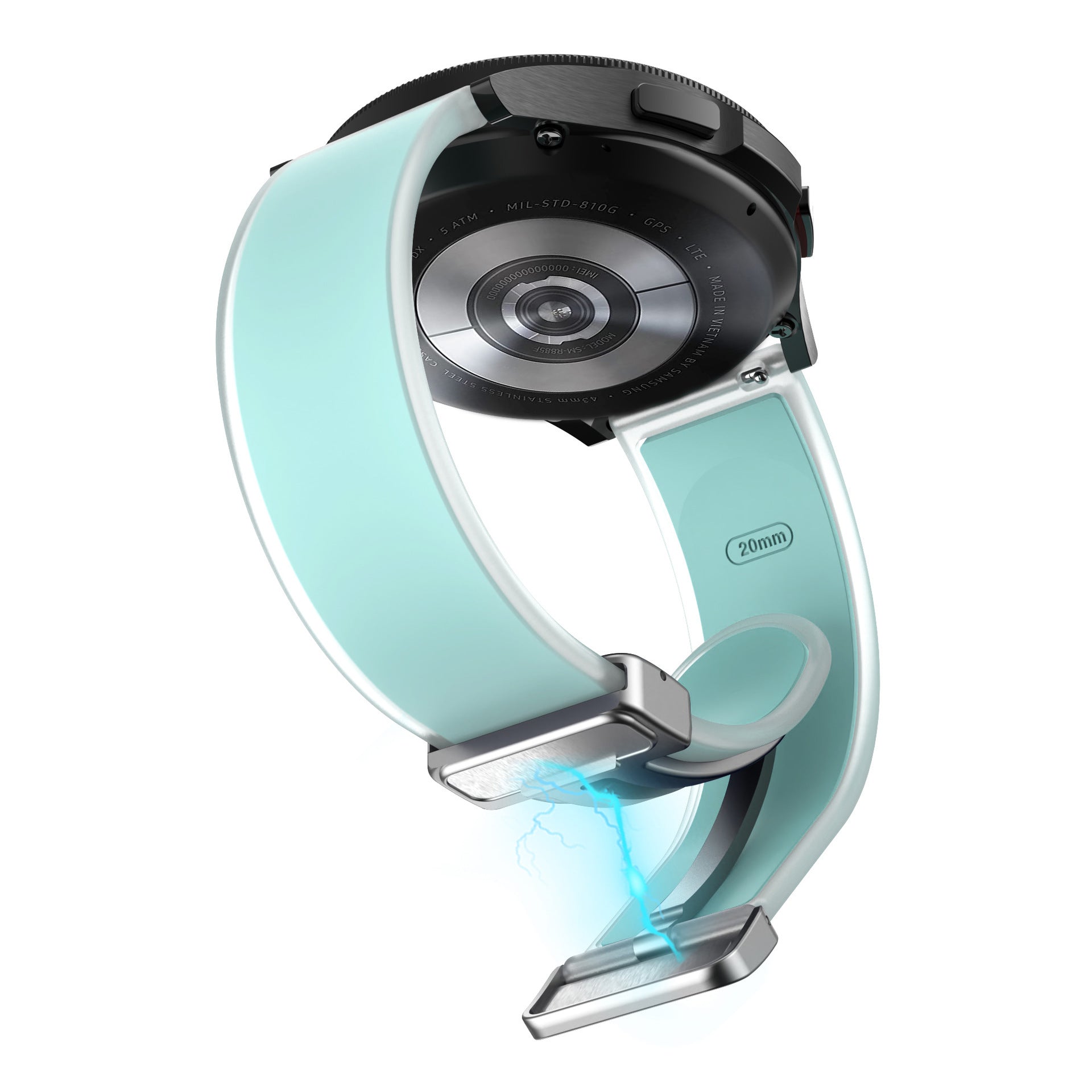 Universal Folding Magnetic Buckle Transparent Silicone Strap cba6f804 7ec7 47aa 800a 18be8751d30b