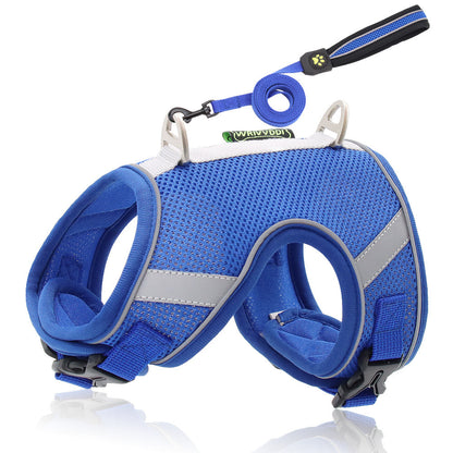 Pet Hand Holding Rope Mesh Dog Breast Strap Adjustable Reflective Dog Rope Pet Supplies cbba43af 7155 4d92 b18d 8db6e07f65fd