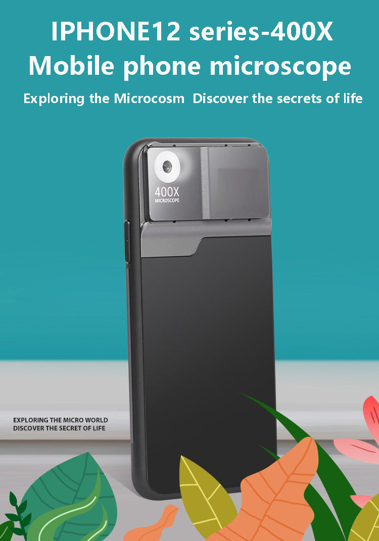 Aluminum Alloy Tpu Mobile Phone Microscope Lens 400X HD Magnification - 图片 2