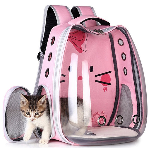 Pet Supplies Pet Backpack Convenient Pet Space Bag Breathable Shoulder Cat Bag Dog Bag cbcd01ea d99b 4bf5 9975 a1e4bc50a194