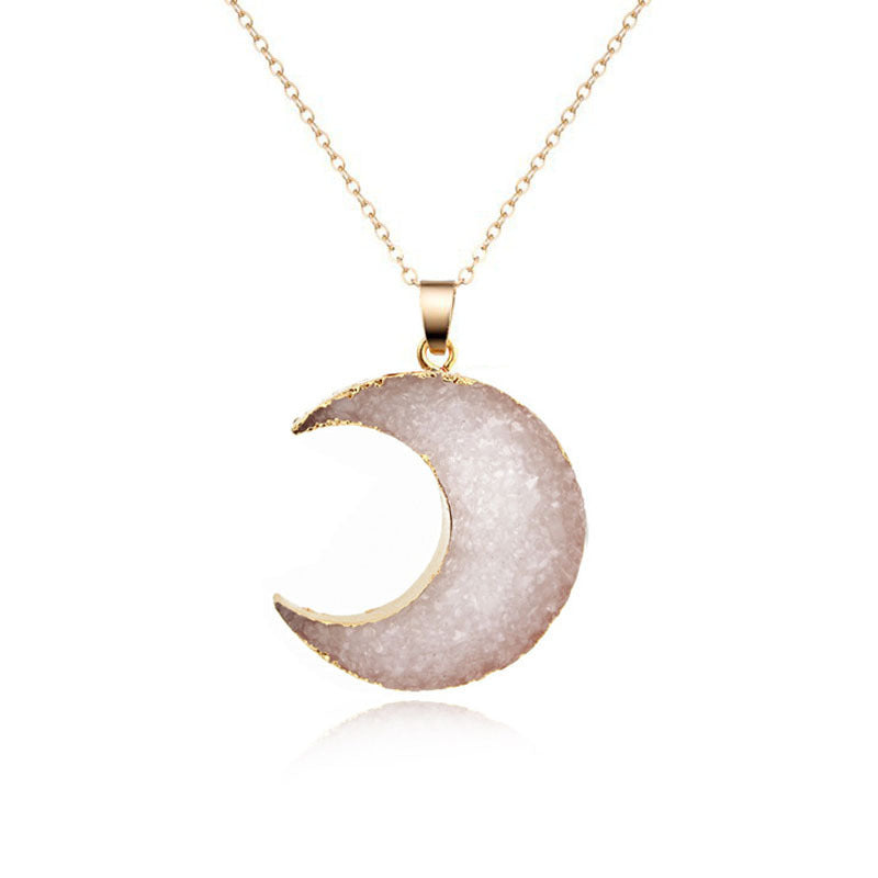 Moon Necklace Sweater Chain Pendant Foreign Trade Necklace cbf48652 8af9 4353 a3c6 c1be8e7a62f6