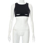 Solid Color And V-neck Solid Color Sleeveless Short Round Neck Hollow Vest cc0a7db1 f8e9 465b 85e0 a7ddbf2cced4