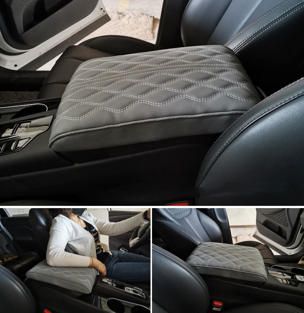 Four Seasons Universal Automobile Armrest Box Cover Heightening Insole Car Memory Foam Armrest Box Mat cc134fda 897f 4cb0 bc9