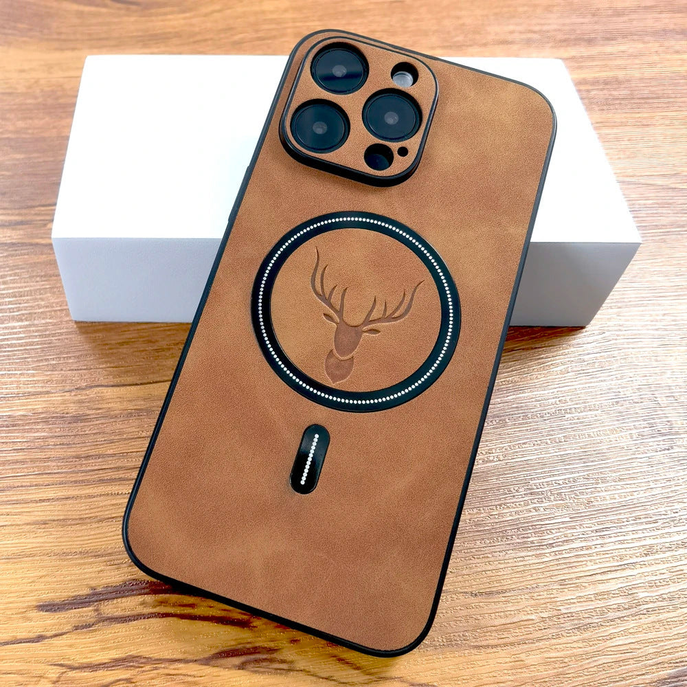Magnetic Sheepskin Pattern Mobile Phone Protective Case cc47d607 e80d 403f 9842 0cf9eba1562e