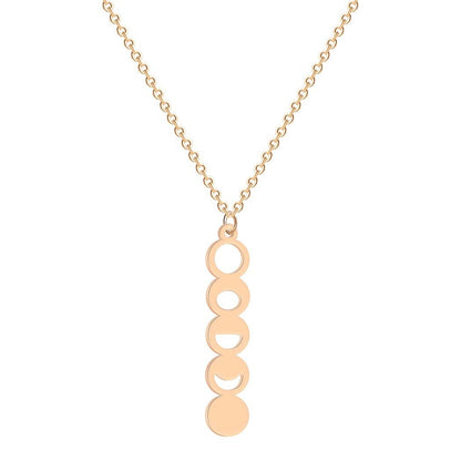 Women's Moon Phase Shape Space Themed Pendant Necklace cc4a90c8 2fb8 4b5f a3d1 fc48708f35f9