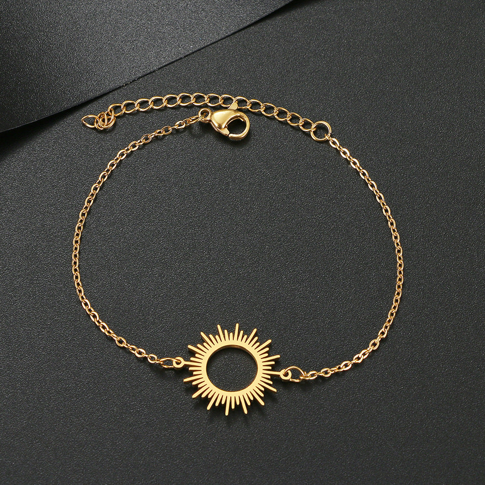 Sun Flower Type Stainless Steel Bracelet cc5dc469 9179 40a5 93f2 f9cc535beb5f
