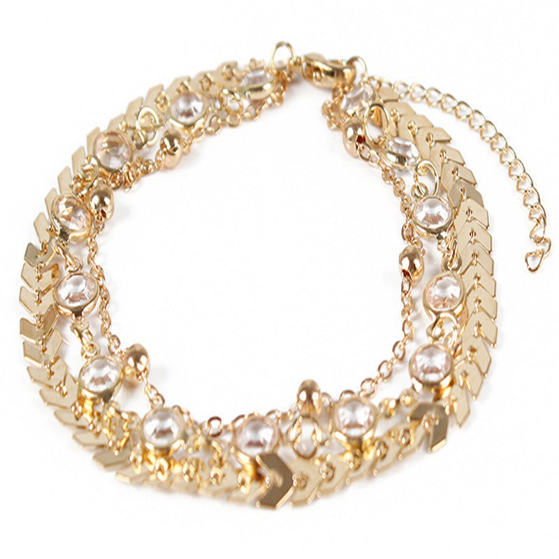 Love Peach Heart Heart-Shaped Anklet Women cc604af5 d5da 4a0b a59c 339392c7d1a6