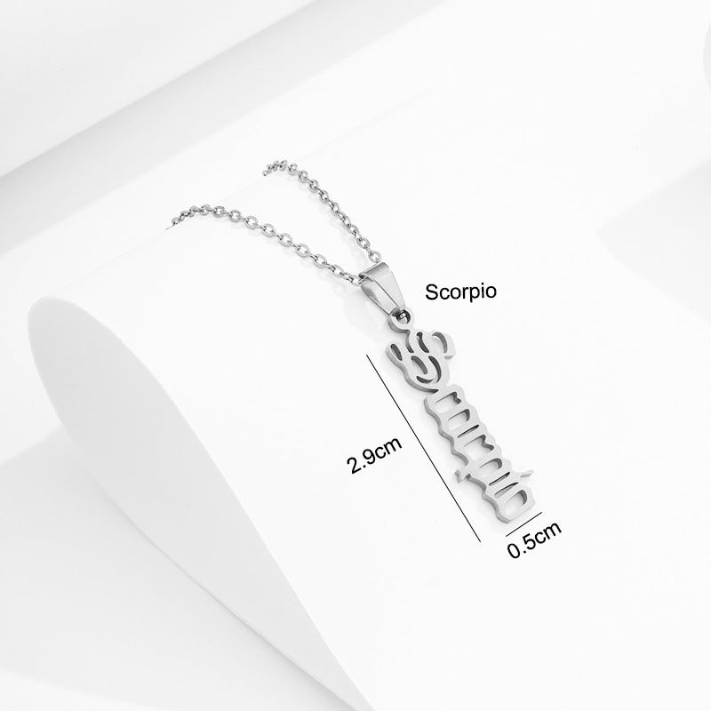 Stainless Steel Zodiac Necklace cc74a02f 0faf 4998 ae15 098919d9f824