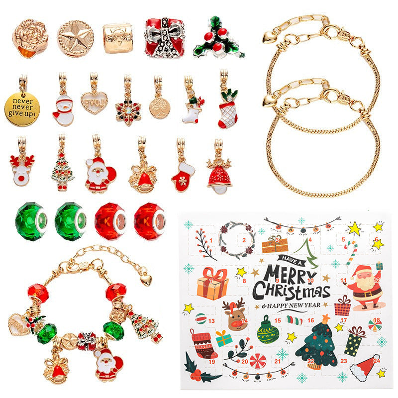 Diy Creative Children's Bracelet Ornament 24 Grid Calendar Christmas Blind Box cc8be77a 5df5 46c4 b4bf 560f6244099b